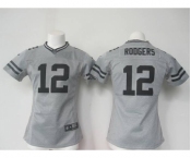 nike women nfl jerseys green bay packers #12 rodgers gray[nike]