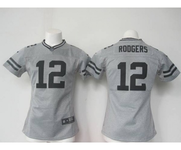 nike women nfl jerseys green bay packers #12 rodgers gray[nike]