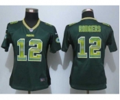 nike women nfl jerseys green bay packers #12 rodgers green[Strobe Limited]