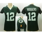 nike women nfl jerseys green bay packers #12 rodgers green[draft him ii top]