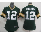 nike women nfl jerseys green bay packers #12 rodgers green[nike]