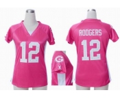 nike women nfl jerseys green bay packers #12 rodgers pink[draft him ii top]