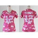 nike women nfl jerseys green bay packers #12 rodgers pink[fashion camo]