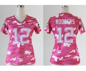 nike women nfl jerseys green bay packers #12 rodgers pink[fashion camo]