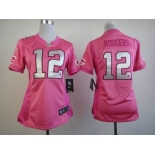 nike women nfl jerseys green bay packers #12 rodgers pink[nike love's]