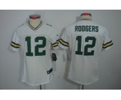 nike women nfl jerseys green bay packers #12 rodgers white[nike limited]