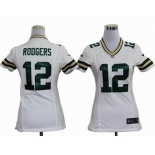 nike women nfl jerseys green bay packers #12 rodgers white[nike]