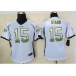 nike women nfl jerseys green bay packers #15 starr white[Elite drift fashion]