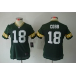 nike women nfl jerseys green bay packers #18 cobb green[nike limited]