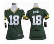 nike women nfl jerseys green bay packers #18 cobb green[nike]