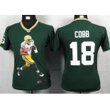 nike women nfl jerseys green bay packers #18 cobb green[portrait fashion]