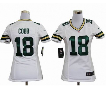 nike women nfl jerseys green bay packers #18 cobb white[nike]