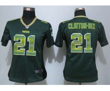 nike women nfl jerseys green bay packers #21 clinton-dix green[Strobe Limited]