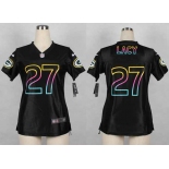 nike women nfl jerseys green bay packers #27 eddie lacy black[nike fashion]