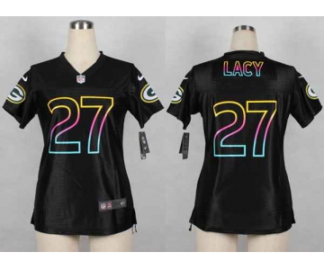 nike women nfl jerseys green bay packers #27 eddie lacy black[nike fashion]