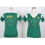 nike women nfl jerseys green bay packers #27 eddie lacy green[fashion Rhinestone sequins]