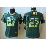 nike women nfl jerseys green bay packers #27 eddie lacy green[nike drift fashion]