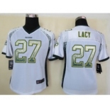 nike women nfl jerseys green bay packers #27 eddie lacy white[Elite drift fashion]