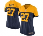 nike women nfl jerseys green bay packers #27 lacy yellow-blue[nike]