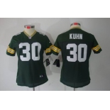 nike women nfl jerseys green bay packers #30 john kuhn green[nike limited]