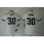 nike women nfl jerseys green bay packers #30 john kuhn white[nike limited]