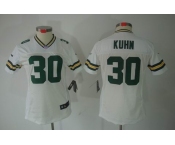 nike women nfl jerseys green bay packers #30 john kuhn white[nike limited]