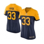 nike women nfl jerseys green bay packers #33 hyde yellow-blue[nike]