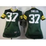 nike women nfl jerseys green bay packers #37 sam shields green[nike]