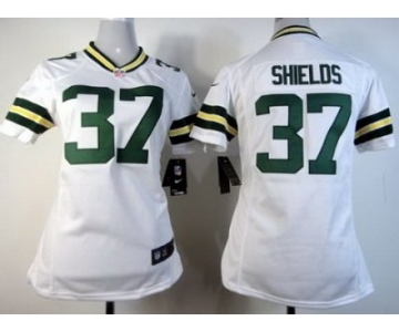 nike women nfl jerseys green bay packers #37 sam shields white[nike]