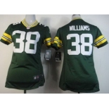 nike women nfl jerseys green bay packers #38 tramon williams green[nike]