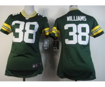 nike women nfl jerseys green bay packers #38 tramon williams green[nike]