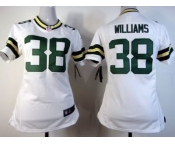 nike women nfl jerseys green bay packers #38 tramon williams white[nike]