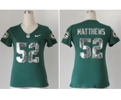 nike women nfl jerseys green bay packers #52 clay matthews green  jerseys