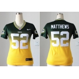 nike women nfl jerseys green bay packers #52 clay matthews green-yellow[nike drift fashion][second version]