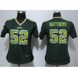 nike women nfl jerseys green bay packers #52 clay matthews green[Strobe Limited]