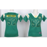 nike women nfl jerseys green bay packers #52 clay matthews green[fashion Rhinestone sequins]