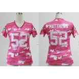 nike women nfl jerseys green bay packers #52 clay matthews pink[fashion camo]