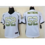 nike women nfl jerseys green bay packers #52 clay matthews white[Elite drift fashion]