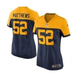 nike women nfl jerseys green bay packers #52 clay matthews yellow-blue[nike]