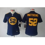 nike women nfl jerseys green bay packers #52 matthews blue[nike limited]