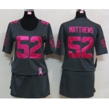 nike women nfl jerseys green bay packers #52 matthews dk.grey[breast cancer awareness]