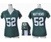 nike women nfl jerseys green bay packers #52 matthews green[draft him ii top]