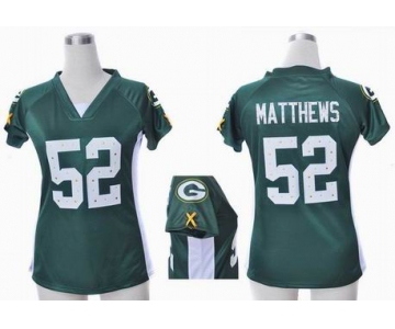 nike women nfl jerseys green bay packers #52 matthews green[draft him ii top]