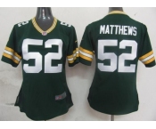 nike women nfl jerseys green bay packers #52 matthews green[nike]