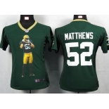 nike women nfl jerseys green bay packers #52 matthews green[portrait fashion]