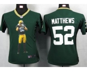 nike women nfl jerseys green bay packers #52 matthews green[portrait fashion]