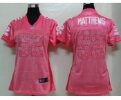 nike women nfl jerseys green bay packers #52 matthews pink[2012 new]