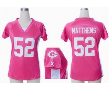 nike women nfl jerseys green bay packers #52 matthews pink[draft him ii top]