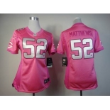 nike women nfl jerseys green bay packers #52 matthews pink[nike love's]