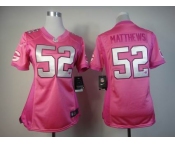 nike women nfl jerseys green bay packers #52 matthews pink[nike love's]